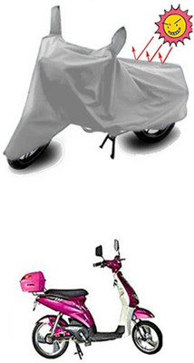 Coverit Two Wheeler Cover for Avon(E Lite, Silver)