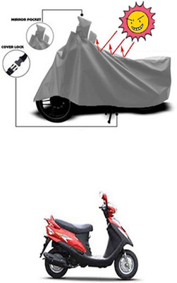 Coverit Two Wheeler Cover for Mahindra(Grey)