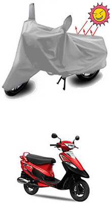Coverit Two Wheeler Cover for TVS(Silver)