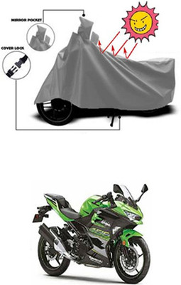 Coverit Two Wheeler Cover for Kawasaki(Grey)