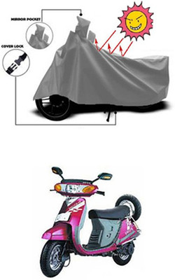 Coverit Two Wheeler Cover for Kinetic(Grey)