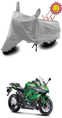 Toy Ville Two Wheeler Cover for Kawasaki(Ninja 1000, Silver)