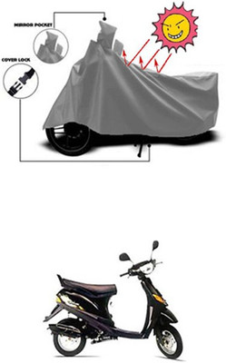 Coverit Two Wheeler Cover for Bajaj(Grey)