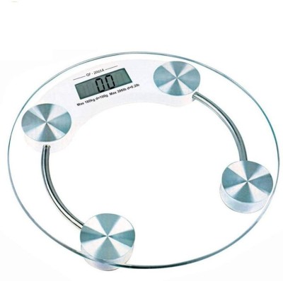 Dr care Digital Adult Weighing Scale Round Dial Weighing Scale(White with glass)