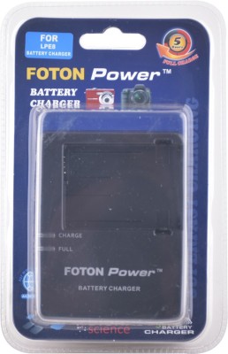 FOTON POWER Battery Charger - T3i, T2i, T4i, T5i, EOS 600D, 550D, 650D, 700D, Kiss X5, X4, Kiss X6, LC-E8E  Camera Battery Charger(Black)
