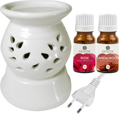 Aatiutik Rose, Sandalwood Diffuser Set AT-130ELEDIFF001-RS-SW(3 x 6.67 ml)