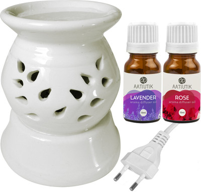 Aatiutik Lavender, Rose Diffuser Set AT-130ELEDIFF001-LV-RS(3 x 6.67 ml)
