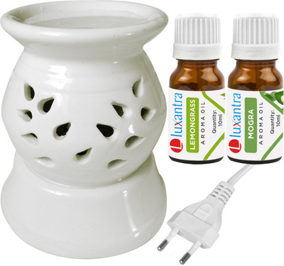 Luxantra Lemongrass, Mogra Diffuser Set LX-130ELEDIFF001-LG-MOG(3 x 6.67 ml)