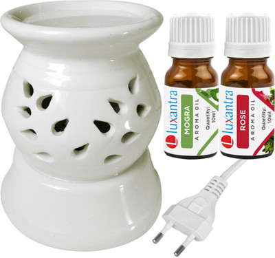 Luxantra Mogra, Rose Diffuser Set LX-130ELEDIFF001-MOG-RS(3 x 6.67 ml)