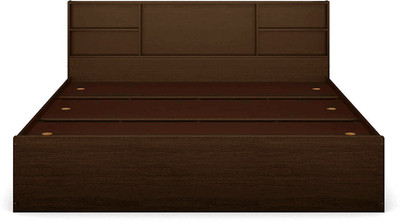 Forzza Jasper Engineered Wood King Bed(Finish Color - Walnut)