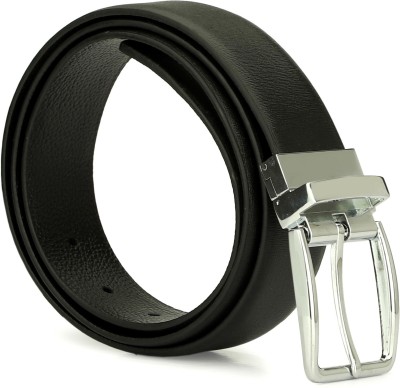 Hautton Men Casual Black Genuine Leather Belt