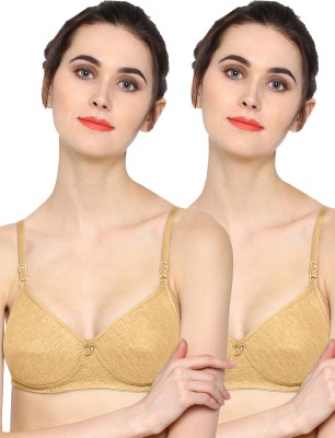 Sonari ,0015 Women T-Shirt Lightly Padded Bra(Beige)