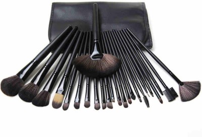 Shrijaa Beauty Professionals 24Pcs Makeup Brush Set Makeup Tool Kit With Leather Pouch(Pack of 24)