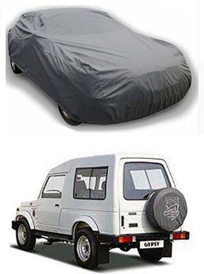 Coverit Car Cover For Maruti Suzuki Gypsy MG-410 (Without Mirror Pockets)(Grey)