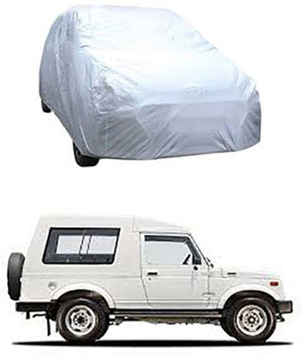 Billseye Car Cover For Maruti Suzuki Gypsy King (Without Mirror Pockets)(Silver)