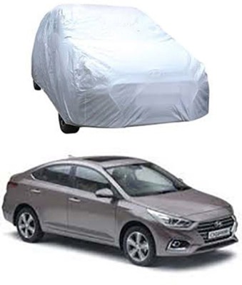 Billseye Car Cover For Hyundai Verna (Without Mirror Pockets)(Silver)