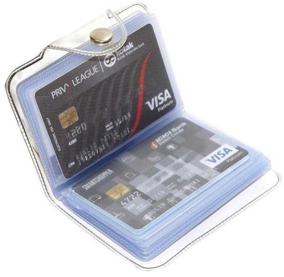 A R ENTERPRISES 10 Card Holder(Set of 1, White)