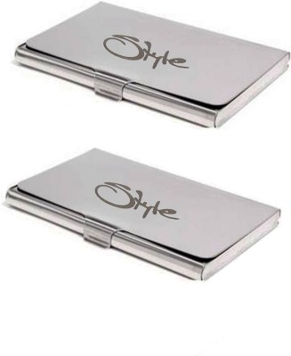 Style 98 6 Card Holder(Set of 2, Silver)