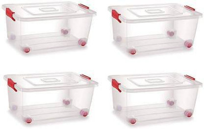 PRAGATI SALES Plastic Utility Container  - 16 L(Pack of 4, Clear)