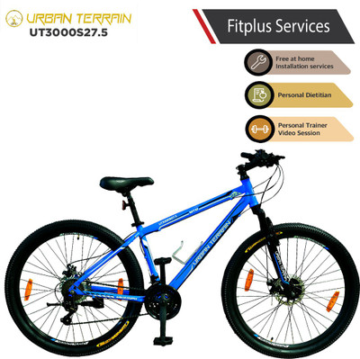 Urban Terrain UT3000S27.5 Steel MTB with 21 Shimano Gear and...