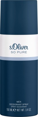 s.Oliver So Pure Man Aerosol Deodorant Spray  -  For Men(150 ml)