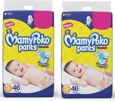 MamyPoko Pants Standard Diapers, Small (Pack of 46+46 ) - S(92 Pieces)