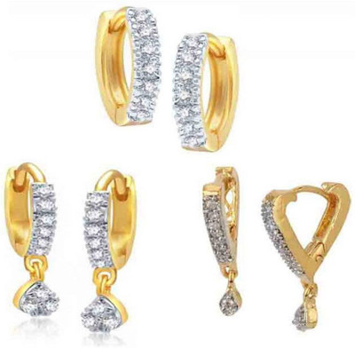 88% OFF on ZENEME Combo of Trendy Earrings Jewellery For Women and