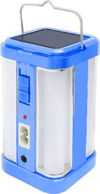 iDOLESHOP 4 Tube 360 Degree Extra Bright Lantern 7 hrs Lantern Emergency Light(Blue)
