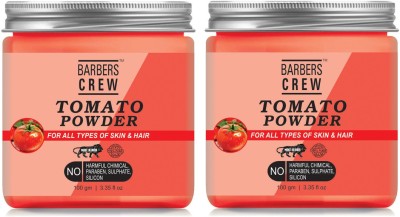 Barbers Crew Natural & Organic Tomato Powder For Skin Brightning & Glowing-100GM-Packof-2-Jar-(200 g)