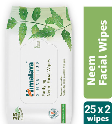 HIMALAYA Purifying Neem Facial Wipes(50 Tissues)