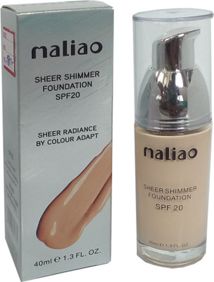 maliao Sheer Shimmer Foundation by Colour Adapt Foundation(White Ivory, 40 ml)