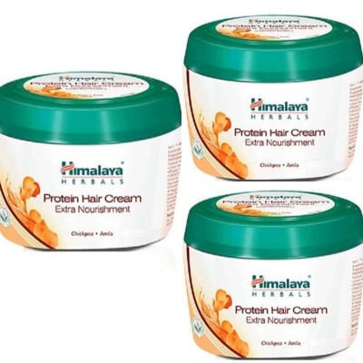 HIMALAYA Protein Hair Cream Extra Nourishment pack of 3( 100ml each) Hair Cream(300 ml)