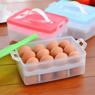 TAPUJI Plastic Egg Container  - 2 dozen(Multicolor)
