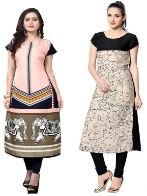 ak fashion mall Women Printed A-line Kurta(Multicolor)