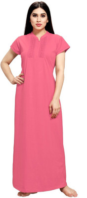 Shree Shyam Women Nighty(Pink)