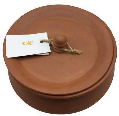 Jetwals CLAY DAHI HANDI Handi 350 L with Lid(Earthenware)