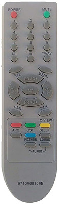 BhalTech 6710V00109B CRT TV Universal Compatible with CRT TV  LG Remote Controller(Black)