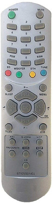 BhalTech 6710V00140J CRT TV Universal Compatible with CRT TV LG Remote Controller(Gray)