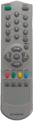 BhalTech 6710V00078H CRT TV Universal Compatible with CRT TV  LG Remote Controller(Gray)