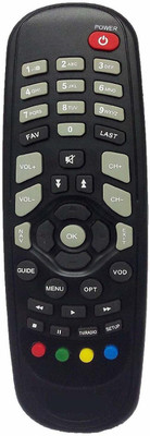 BhalTech GTPL Setup Box Compatible with  GTPL/Hathway/Den Remote Controller(Black)