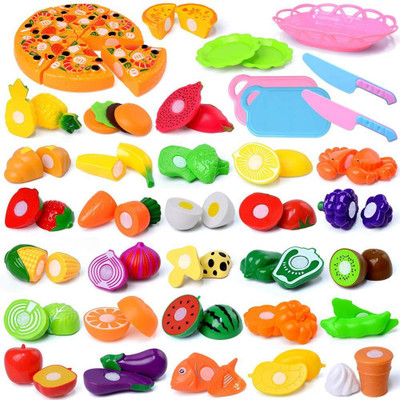ALLAMWAR Cutting Food Kitchen Toy Cutting Fruits Vegetables Pretend Food Playset Early Development Learning Toy Gifts forfor Toddlers Kids Boys Girls