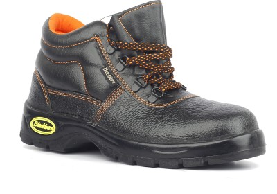 Blackburn Steel Toe Genuine Leather Safety Shoe(Black, S1, Size 6)