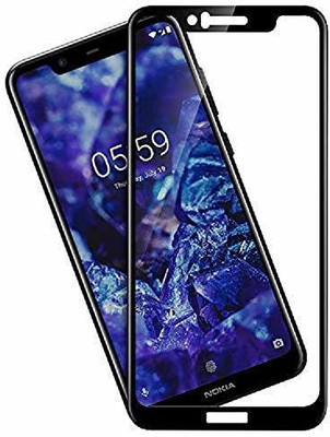 VISHZONE Edge To Edge Tempered Glass for Nokia 5.1 Plus(Pack of 1)
