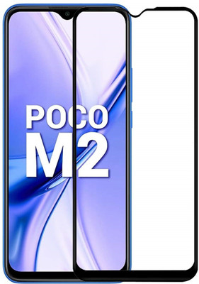 BRENZZ Edge To Edge Tempered Glass for POCO M2(Pack of 1)