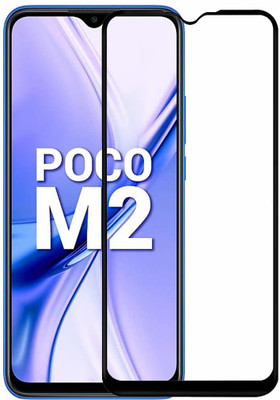TINGTONG Edge To Edge Tempered Glass for Poco M2(Pack of 1)
