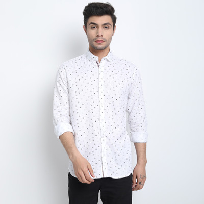 STYLEELITE Men Printed Casual White Shirt