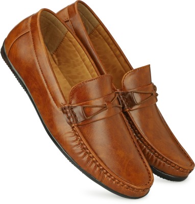 Buxton Loafers Loafers For Men(Brown)