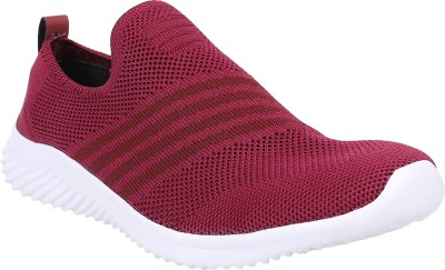 YUUKI Walking Shoes For Women(Maroon , 4)