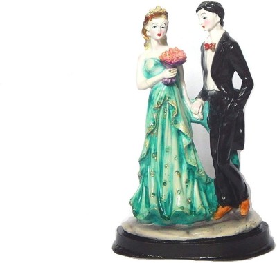 Zoltamulata Valentine Couple Figurine for Home Decor & Used as Gift Item with Height 9inch Decorative Showpiece  -  22 cm(Polyresin, Multicolor)