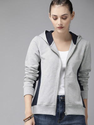 Roadster Full Sleeve Color Block Women Sweatshirt